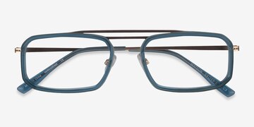Teal  Gold Watson -  Acetate Eyeglasses