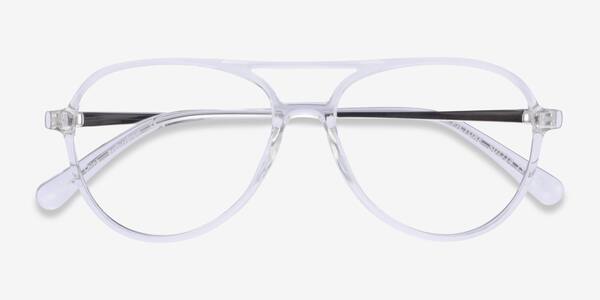 Clear & Silver Picture -  Plastic-metal Eyeglasses
