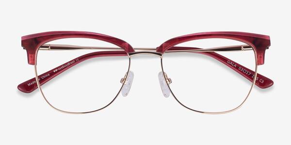 Raspberry & Gold Gala -  Acetate-metal Lunettes de vue