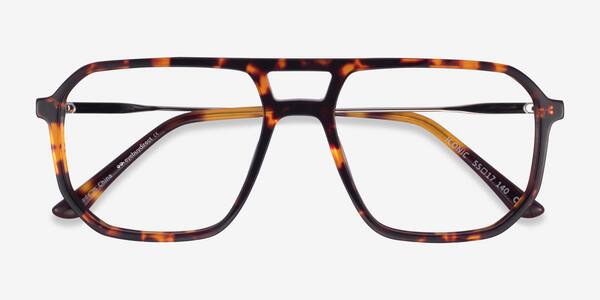 Tortoise & Silver Iconic -  Acetate-metal Eyeglasses