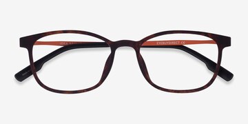 Matte Tortoise Orange Idea -  Plastic Eyeglasses