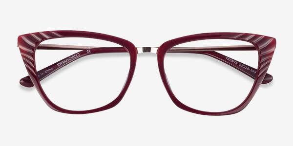 Burgundy Gold Trenta -  Acetate Eyeglasses