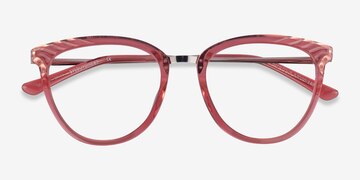 Clear Pink Momentous -  Colorful Acetate Eyeglasses