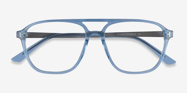 Clear Blue Metropolis -  Acetate Eyeglasses