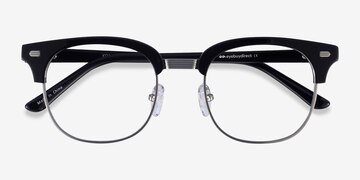 Black Silver Komorebi -  Acetate Eyeglasses