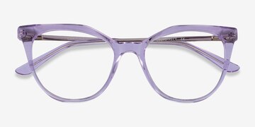 Clear Purple Carolina -  Acetate Eyeglasses
