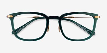 Dark Green Gold Clayton -  Acétate Lunettes de vue