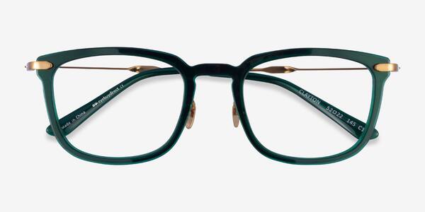 Dark Green Gold Clayton -  Acetate Eyeglasses