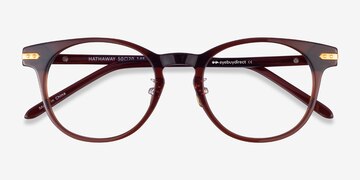 Brown &Gold Hathaway -  Acetate Eyeglasses