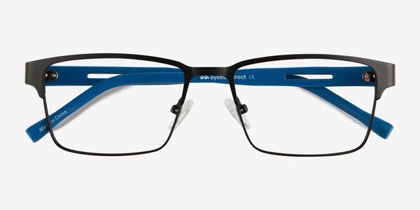 Matte Black Blue Victory -  Carbon-fiber Eyeglasses