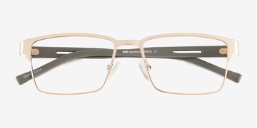 Gold Olive Victory -  Carbon Fiber Eyeglasses