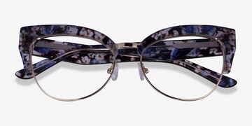 Purple Floral Gold Freesia -  Acetate Eyeglasses