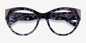 Purple Floral Gold Lilium -  Acétate Lunettes de vue