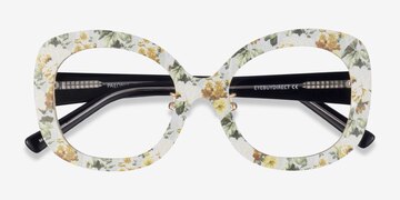 Yellow Floral Paeonia -  Acétate Lunettes de vue