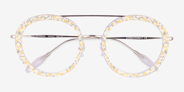 Yellow Floral Plumeria -  Acétate Lunettes de vue