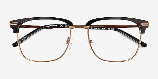Black Ezra - Acetate Eyeglasses Black Ezra - Acetate Eyeglasses