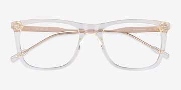 Clear Yellow Zach -  Acetate Eyeglasses