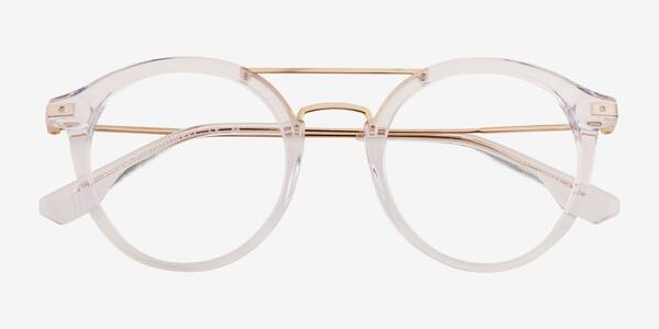 Clear Gold Mallet -  Acetate Eyeglasses