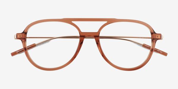 Clear Brown Anvil -  Acetate Eyeglasses