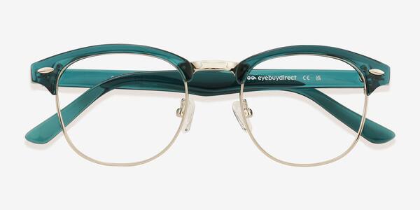 Teal Silver Coexist -  Plastic-metal Eyeglasses