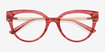 Striped Coral Tinsley -  Metal Eyeglasses