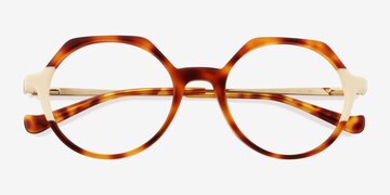 Tortoise White Wellington -  Acetate Eyeglasses