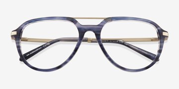 Blue Grafton -  Metal Eyeglasses