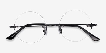 Noir Palo Alto -  Vintage Métal Lunettes de vue