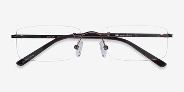 Brun Edison -  Légèreté Métal Lunettes de vue
