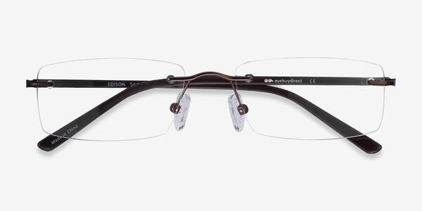 Brown Edison -  Metal Eyeglasses