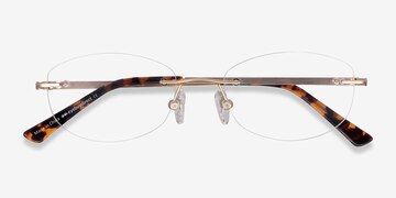 Gold Athena -  Lightweight Metal Eyeglasses