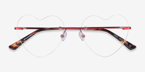 Burgundy Love -  Metal Eyeglasses