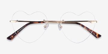 Light Gold Love -  Metal Eyeglasses