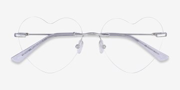 Glitter Silver Spark -  Metal Eyeglasses