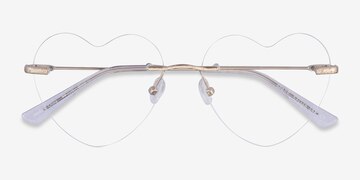 Glitter Gold Spark -  Metal Eyeglasses