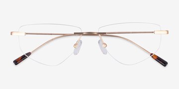 Matte Gold Phil -  Métal Lunettes de vue