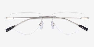 Matte Silver Phil -  Metal Eyeglasses