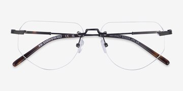 Black Artifact -  Metal Eyeglasses