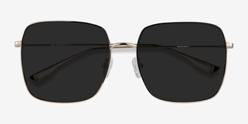 Doré Bora Bora -  Vintage Métal Lunettes de soleil