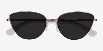 Rose Gold Sun Star -  Metal Sunglasses