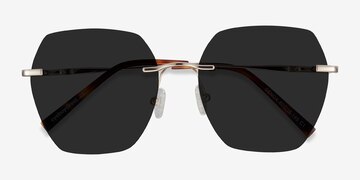 Doré Genoa -  Métal Lunettes de soleil