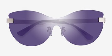 Polarized Rectangular Rimless Sunglasses for Mens   rimless Collections ｜Framesfashion