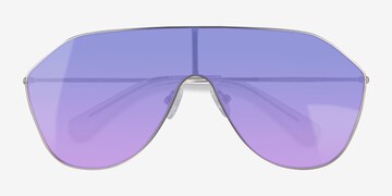 Matte Silver Infinite -  Metal Sunglasses