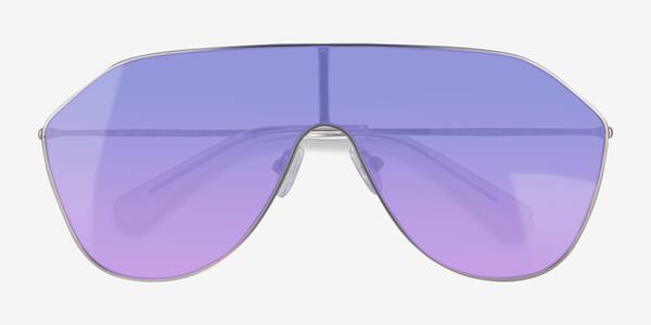 Matte Silver Infinite -  Metal Sunglasses