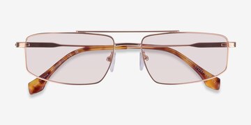 Matt Rose Gold Alto -  Metal Sunglasses