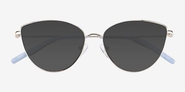 Shiny Silver Tanvi -  Métal Lunettes de soleil