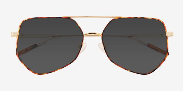 Tortoise Gold Ryan -  Metal Sunglasses