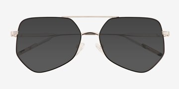 Black Silver Ryan -  Metal Sunglasses
