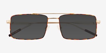 Tortoise Gold Dylan -  Métal Lunettes de soleil