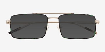 Green Tortoise Dylan -  Metal Sunglasses